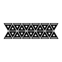 Geometric Tribal Pattern, Minimalist , Black White, Triangles vector