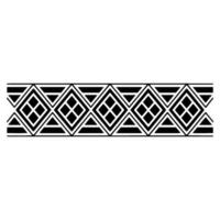 Geometric Deco Border, Minimalist Pattern, alternate version vector