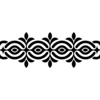 Intricate Black Ornamental Border, Vintage, Flourish vector