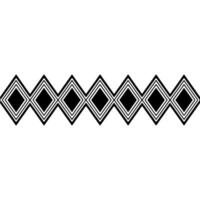 Geometric Diamond Border, Minimalist - Decorative vector