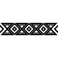 Geometric Border, Black White, Modern Pattern, Diamond vector