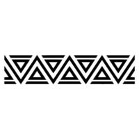 Geometric Deco Pattern, Minimalist Black White vector