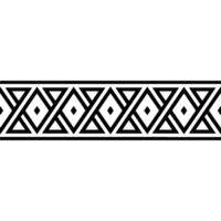 Geometric Border, Tribal Pattern, Minimalist, Line vector