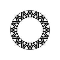Geometric Tribal Circle, Minimalist Element vector