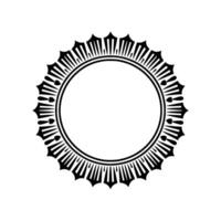 Geometric Deco Frame, Minimalist , Elegant Border, Circle vector