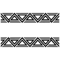Geometric Deco Border, Layered Triangles, Minimalist, Minimalism vector