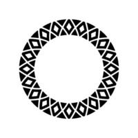 Geometric Tribal Circle, Minimalist , Circular Motif, Pattern vector