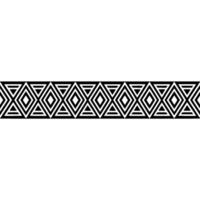 Geometric Border, Black and White, Art Deco Pattern, Diamond vector