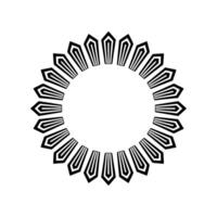 Geometric Radial Pattern, Minimalist , Abstract Art vector