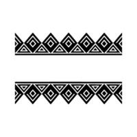 Geometric Tribal Border, Minimalist, Craftsmanship vector