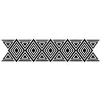 Geometric Deco Border, Minimalist Pattern, alternate version 3 vector
