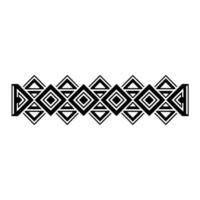 Geometric Tribal Border, Minimalist, alternate version 35 vector