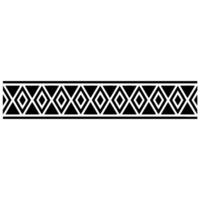 Geometric Deco Border, Elegant Pattern, Vintage, Diamond vector