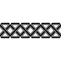 Geometric Border, Art Deco Pattern, Black and White, Stylized, Minimalist, Decorative Element vector