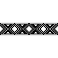 Geometric Deco Border, Black and White Pattern - Art deco vector