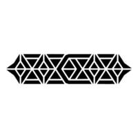 Geometric Tribal Border, Modern Abstract, Geometry vector