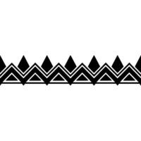 Geometric Wave Border, Minimalist, Triangle vector