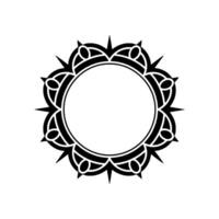 Celtic Circle Frame, Intricate , Vintage Aesthetic vector