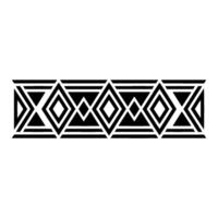 Geometric Deco Border, Minimalist - Textile vector