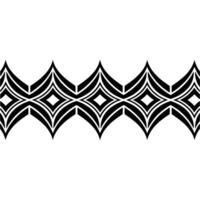 Geometric Wave Border, Art Deco Pattern, Minimalist vector