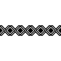 Geometric Woven Border, Minimalist vector