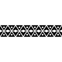 Geometric Tribal Border, Minimalist, alternate version 39 vector