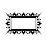 Art Deco Frame, Elegant Border, Vintage , Minimalist Layout vector