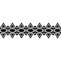 Geometric Tribal Border, Minimalist, alternate version 40 vector