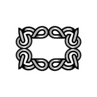 Interlocking Loop Frame, Minimalist , Abstract Shape vector