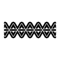 Geometric Tribal Pattern, Minimalist , Repeating Motif vector
