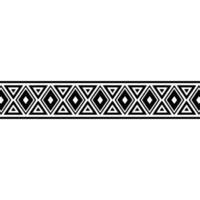 Geometric Tribal Border, Minimalist, alternate version 42 vector