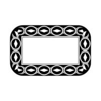 Geometric Frame, Circular Motif, Minimalist vector