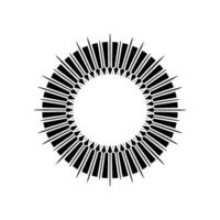 Radiant Geometric Burst, Minimalist vector