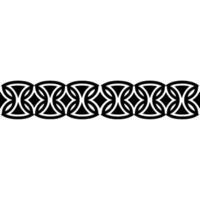 Celtic Knot Border, Intricate Pattern, Vintage vector