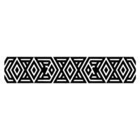 Geometric Border, Black White, Art Deco Pattern - Artdeco vector