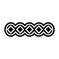 Geometric Border, Minimalist Pattern, Circular Motif vector