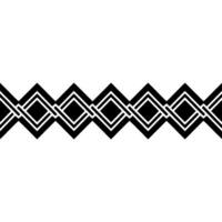 Geometric Zigzag Border, Art Deco Style, Pattern vector