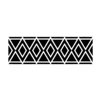 Geometric Deco Border, Minimalist Pattern, alternate version 5 vector