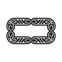 Geometric Celtic Frame, Minimalist , Vintage Aesthetic vector