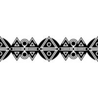 Geometric Tribal Border, Art Deco Style - Symmetry vector
