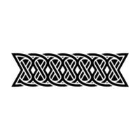 Intricate Celtic Knotwork Border, Vintage Style - Pattern vector