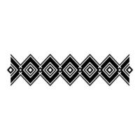 Geometric Tribal Border, Minimalist, alternate version 44 vector