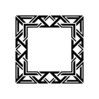 Geometric Deco Frame, Minimalist , Elegant Border, Intricate vector