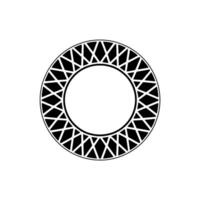 Geometric Circle Frame, Minimalist , Abstract Pattern, Template vector