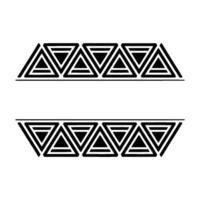 Geometric Deco Border, Repeating Triangle Pattern vector