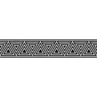 Geometric Deco Border Repeating Triangle Pattern vector