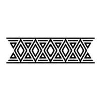 Geometric Deco Border Minimalist Pattern, Triangles vector