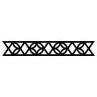 Geometric Celtic Border, Minimalist, Linear vector