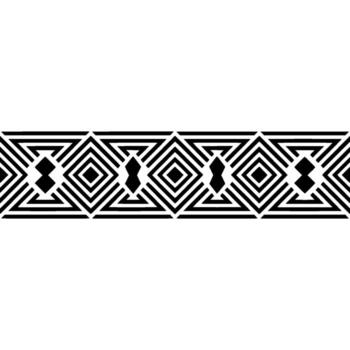 geométrico deco borde, minimalista patrón, sutil textura - minimalismo vector