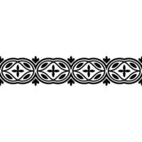 Intricate Black Border, Decorative Pattern, Vintage, Ornament vector